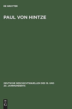 portada Paul von Hintze (Deutsche Geschichtsquellen des 19. Und 20. Jahrhunderts) 
