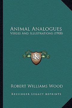 portada animal analogues: verses and illustrations (1908) (in English)