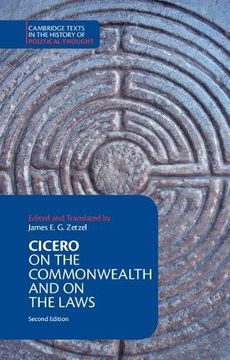 portada Cicero: On the Commonwealth and on the Laws (Cambridge Texts in the History of Political Thought) 