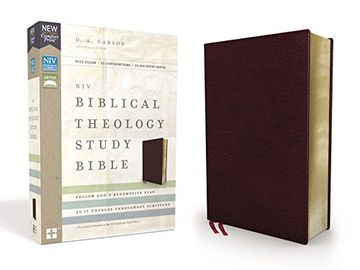 portada Niv, Biblical Theology Study Bible, Bonded Leather, Burgundy, Indexed, Comfort Print: Follow God's Redemptive Plan as it Unfolds Throughout Scripture 