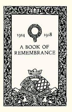 portada Book of Remembrance 1914 1918(watford Grammar School ) (en Inglés)