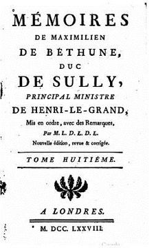 portada Mémoires de Maximilien de Béthune, Duc de Sully (in French)