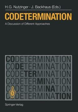 portada codetermination: a discussion of different approaches (in English)
