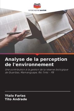 portada Analyse de la perception de l'environnement (in French)