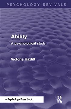 portada Ability (Psychology Revivals): A Psychological Study (en Inglés)