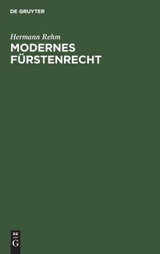 portada Modernes fã Â¼Rstenrecht (German Edition) [Hardcover ] (in German)