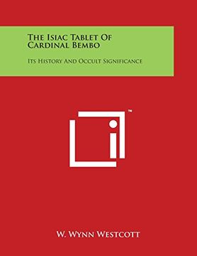 portada The Isiac Tablet of Cardinal Bembo: Its History and Occult Significance