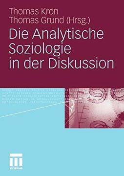portada Die Analytische Soziologie in der Diskussion (en Alemán)