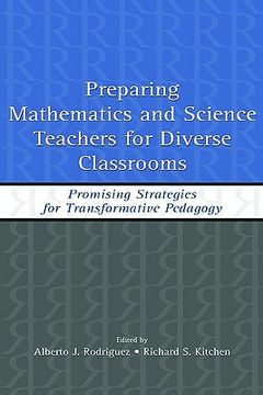 portada preparing mathematics and science teachers for diverse classrooms (en Inglés)