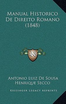 portada Manual Historico de Direito Romano (1848) (in Portuguese)