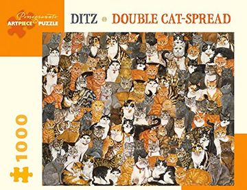 portada Ditz Double Cat-Spread 1000-Piece Jigsaw Puzzle 