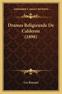 portada Drames Religieuxde De Calderon (1898) (en Francés)
