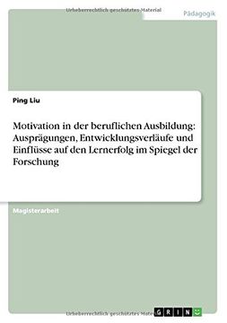 portada Motivation in der beruflichen Ausbildung: Ausprägungen, Entwicklungsverläufe und Einflüsse auf den Lernerfolg im Spiegel der Forschung (German Edition)