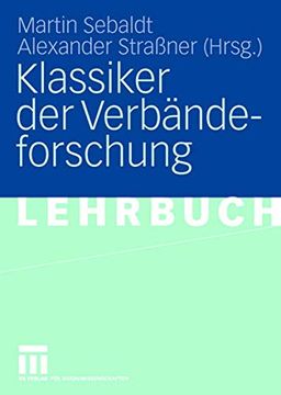 portada Klassiker der Verbändeforschung (en Alemán)