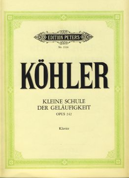 portada Kohler l. - Pequeña Escuela de la Velocidad Op. 242 Para Piano (Ruthardt)