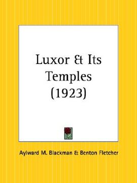 portada luxor and its temples (en Inglés)