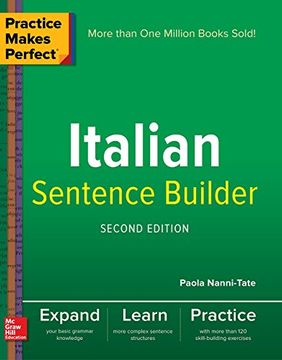 portada Practice Makes Perfect Italian Sentence Builder (en Inglés)