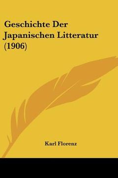 portada Geschichte Der Japanischen Litteratur (1906) (in German)
