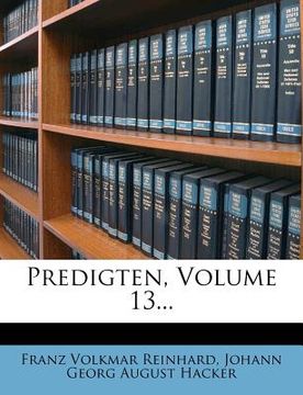 portada Predigten, Volume 13... (en Alemán)
