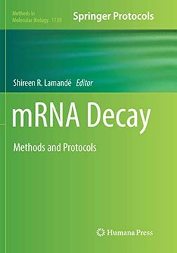 portada Mrna Decay: Methods and Protocols (in English)