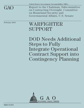 portada Report to the Chairman, Subcommittee on Contracting Oversight, Committee on Homeland Security and Governmental Affairs, U.S Senate (en Inglés)