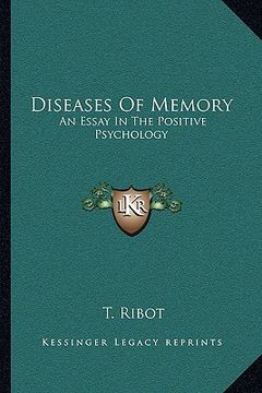 portada diseases of memory: an essay in the positive psychology (en Inglés)