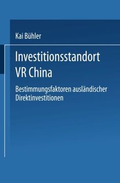 portada Investitionsstandort VR China: Bestimmungsfaktoren ausländischer Direktinvestitionen (German Edition)