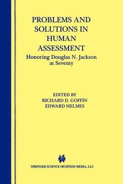 portada problems and solutions in human assessment: honoring douglas n. jackson at seventy (in English)