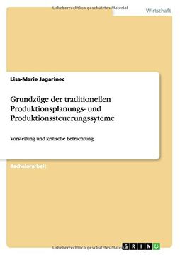 portada Grundzüge der traditionellen Produktionsplanungs- und Produktionssteuerungssyteme (German Edition)