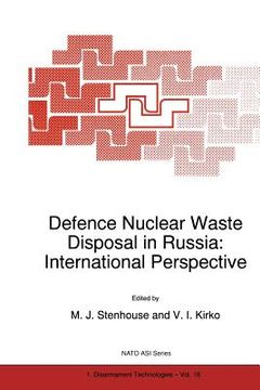 portada Defence Nuclear Waste Disposal in Russia: International Perspective (en Inglés)