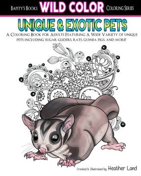 portada Unique & Exotic Pets: Adult Coloring Book (Wild Color) (Volume 3)