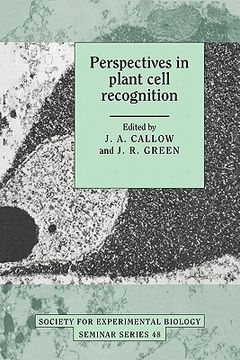 portada Perspectives in Plant Cell Recognition Paperback (Society for Experimental Biology Seminar Series) (en Inglés)