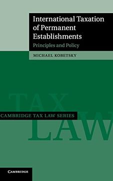 portada International Taxation of Permanent Establishments (Cambridge tax law Series) (en Inglés)