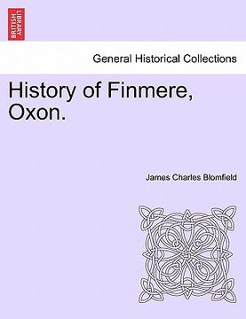 portada history of finmere, oxon. (en Inglés)