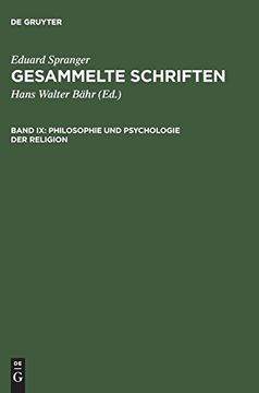 portada Philosophie und Psychologie der Religion (en Alemán)