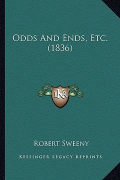 portada odds and ends, etc. (1836) (in English)