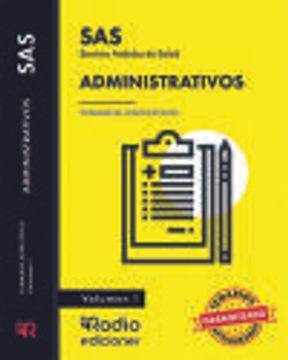portada Administrativos del sas 2023. Temario Especifico Volumen 1.