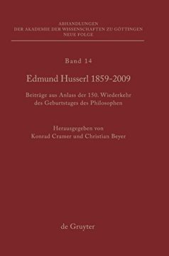 portada Edmund Husserl 1859-2009 (in German)