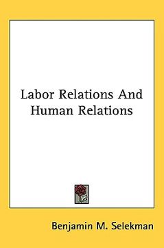 portada labor relations and human relations (en Inglés)