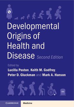 portada Developmental Origins of Health and Disease (en Inglés)