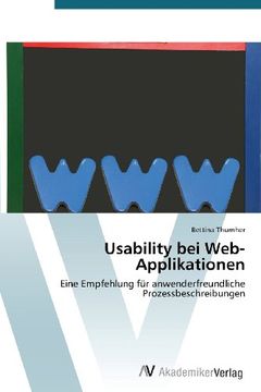 portada Usability bei Web-Applikationen: Eine Empfehlung für anwenderfreundliche  Prozessbeschreibungen