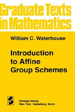 portada introduction to affine group schemes (en Inglés)