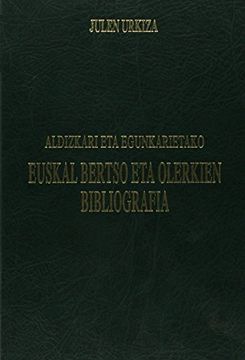 portada Euskal Bertso eta Olerkien Bibliografia Aldizkari eta Egunkarietako (en Euskera)