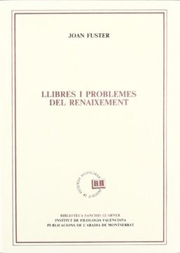 portada Llibres i Problemes del Renaixement (in Catalá)