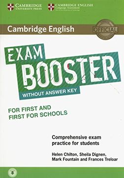 portada Cambridge English Exam Booster for First and First for Schools Without Answer key With Audio (Cambridge English Exam Boosters) (libro en inglés)