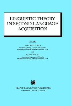 portada linguistic theory in second language acquisition (en Inglés)