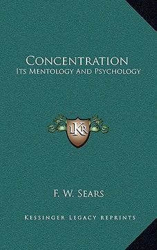 portada concentration: its mentology and psychology (en Inglés)