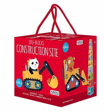 portada Construction Site. Edu-Blocks. Ediz. A Colori. Con 10 Cubotti (Sassi Junior) (in English)