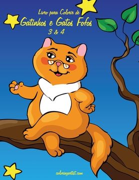 portada Livro para Colorir de Gatinhos e Gatos Fofos 3 & 4 (in Portuguese)