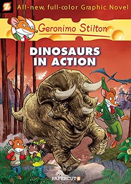 portada Geronimo Stilton Graphic Novels #7: Dinosaurs in Action! (in English)